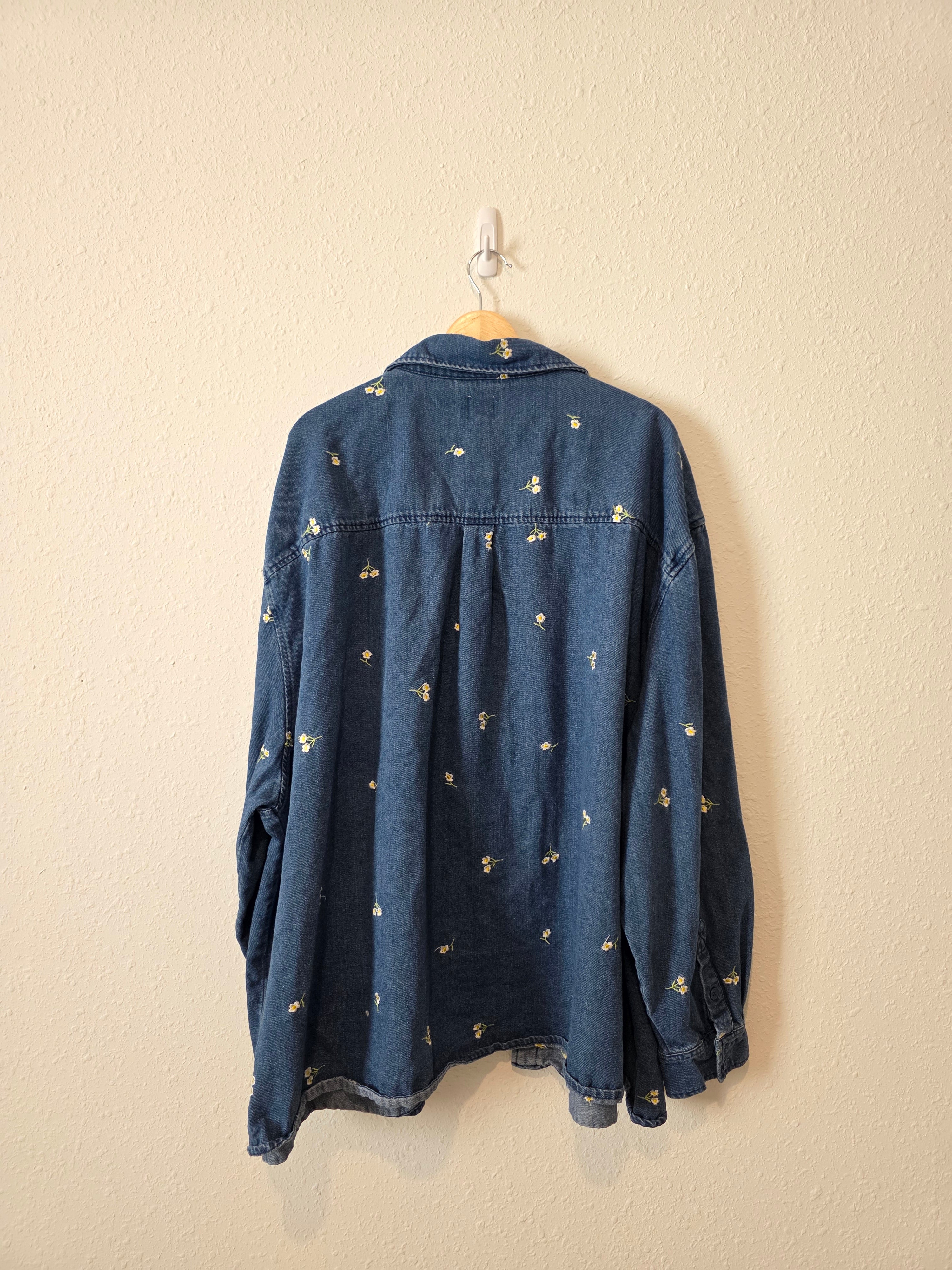 Shiny By Nature Daisy Denim Shirt (5X)