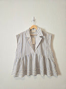 NEW By Together Striped Babydoll Top (M)