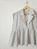 NEW By Together Striped Babydoll Top (M)