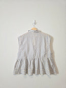 NEW By Together Striped Babydoll Top (M)