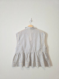 NEW By Together Striped Babydoll Top (M)
