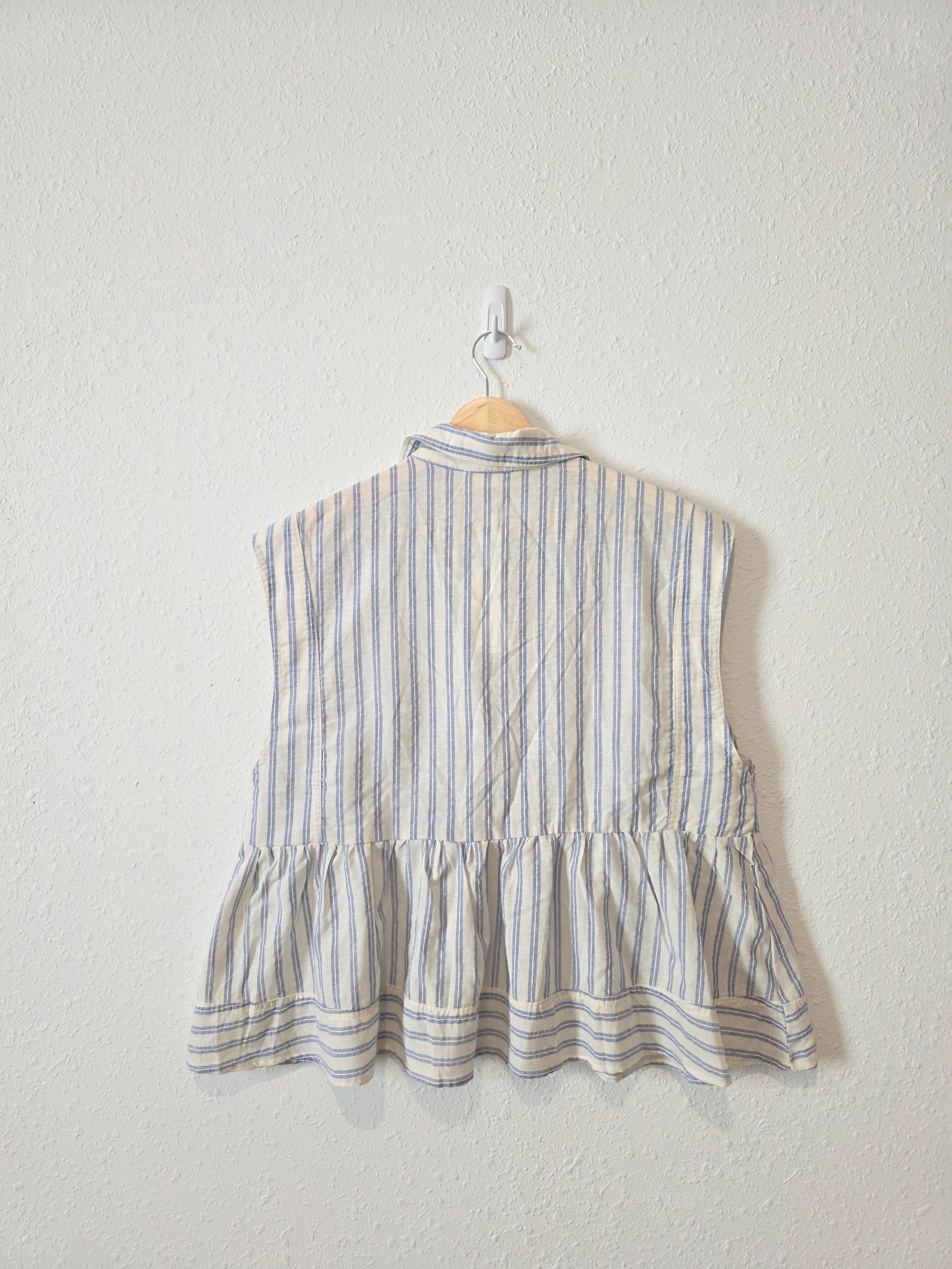 NEW By Together Striped Babydoll Top (M)