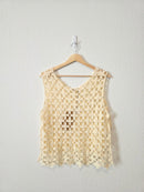 NEW Listicle Crochet Tie Top (S)