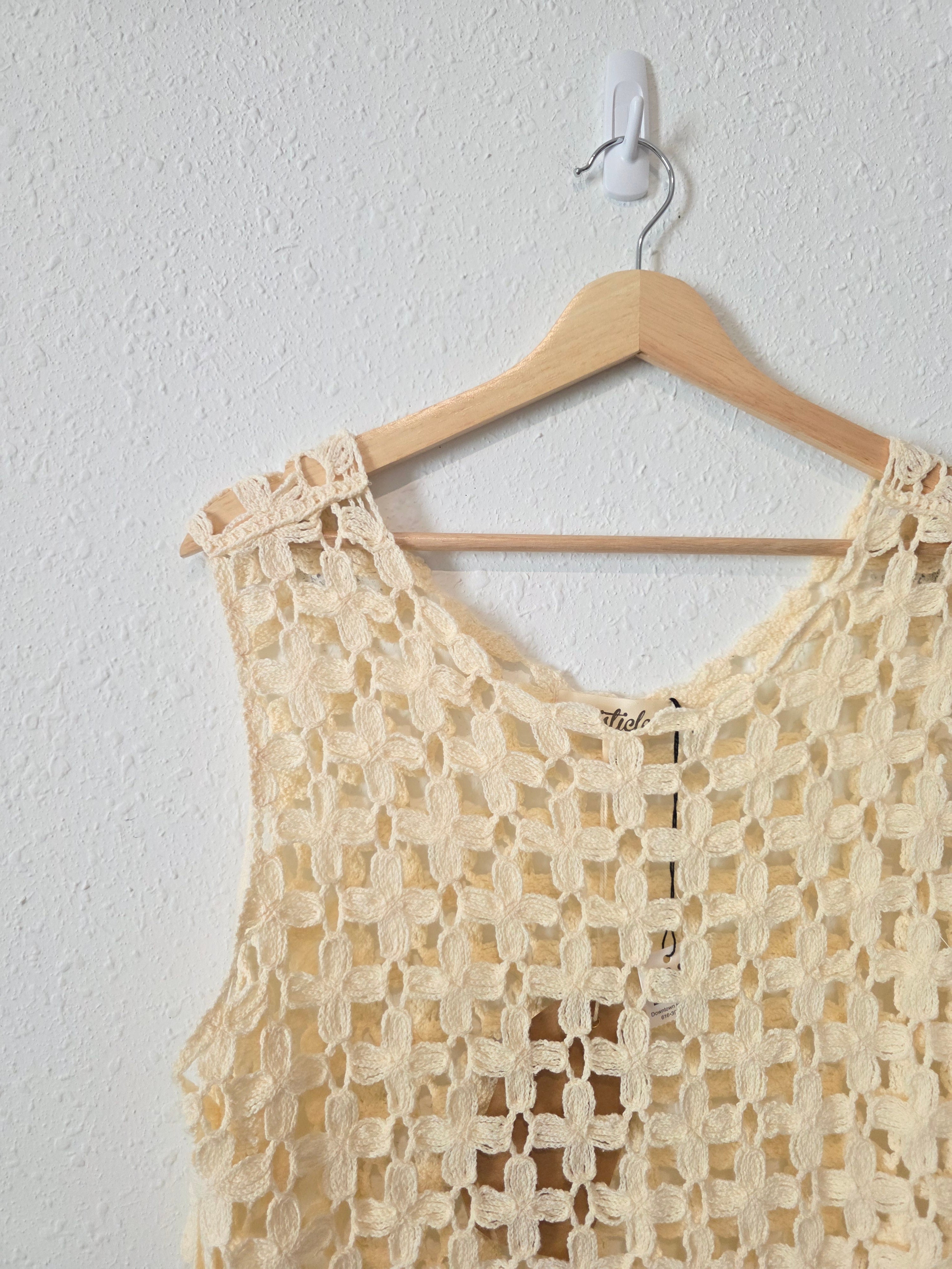 NEW Listicle Crochet Tie Top (S)