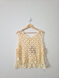 NEW Listicle Crochet Tie Top (S)
