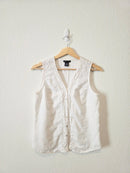 Vintage Crochet Linen Tank (M)