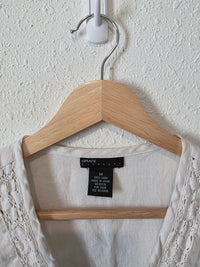 Vintage Crochet Linen Tank (M)