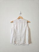 Vintage Crochet Linen Tank (M)