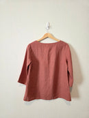 Not Perfect Linen Boxy Top (S/M)