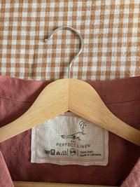 Not Perfect Linen Boxy Top (S/M)