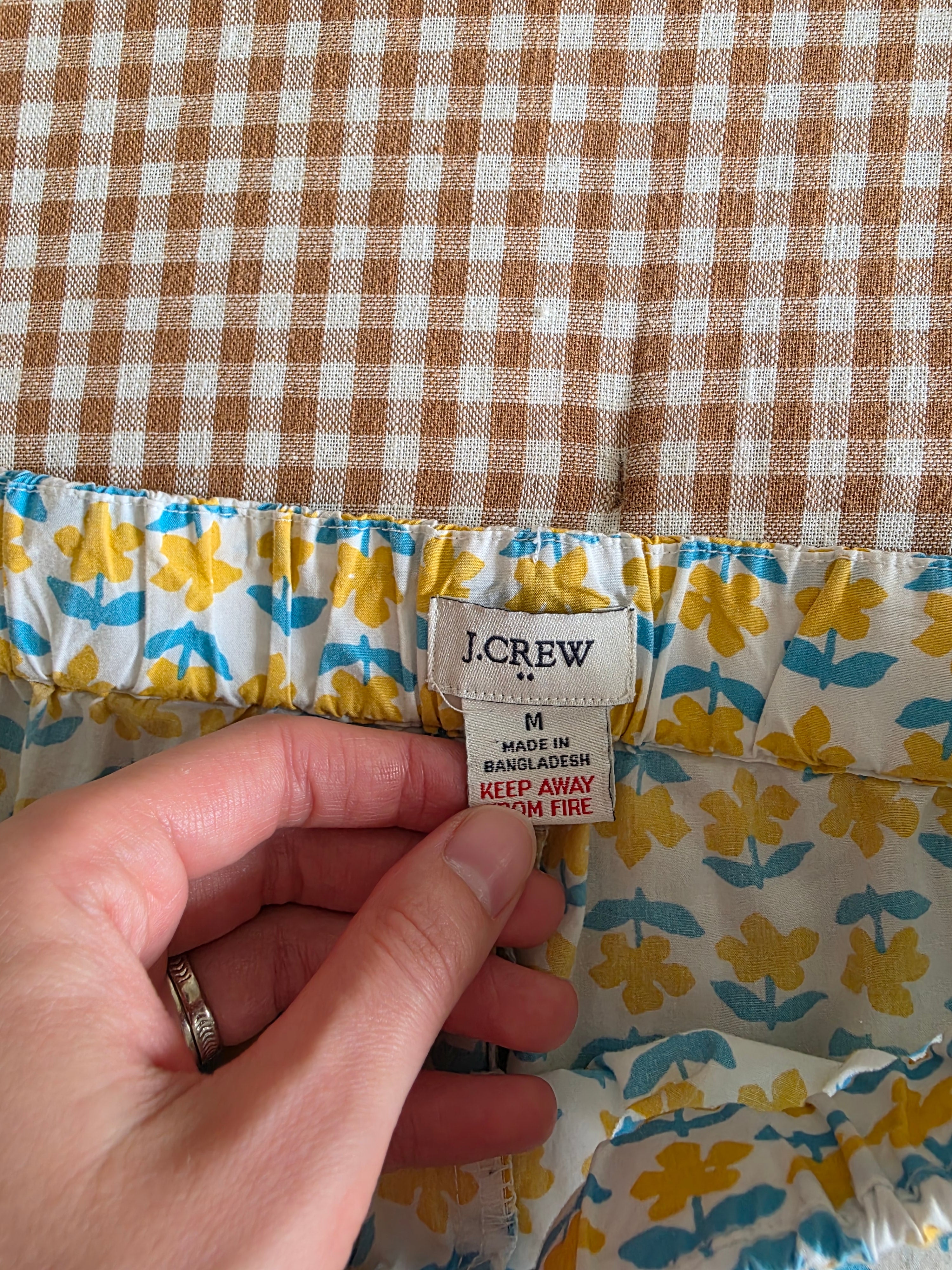 J.Crew Floral Drawstring Pants (M)