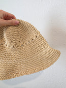 Raffia Straw Bucket Hat (OS)