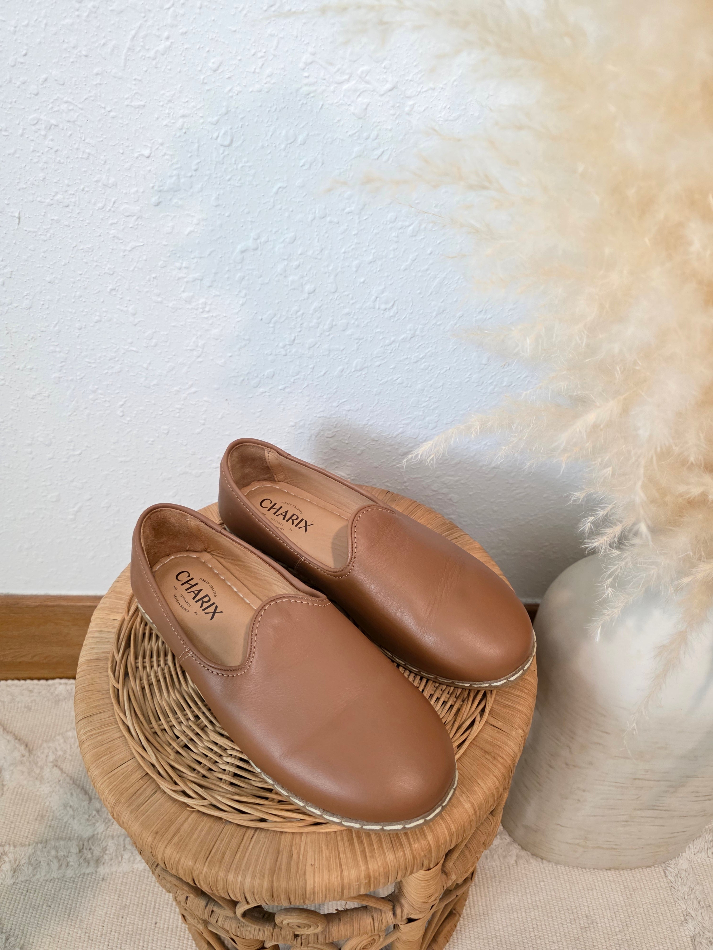 Charix Brown Leather Loafers (7)