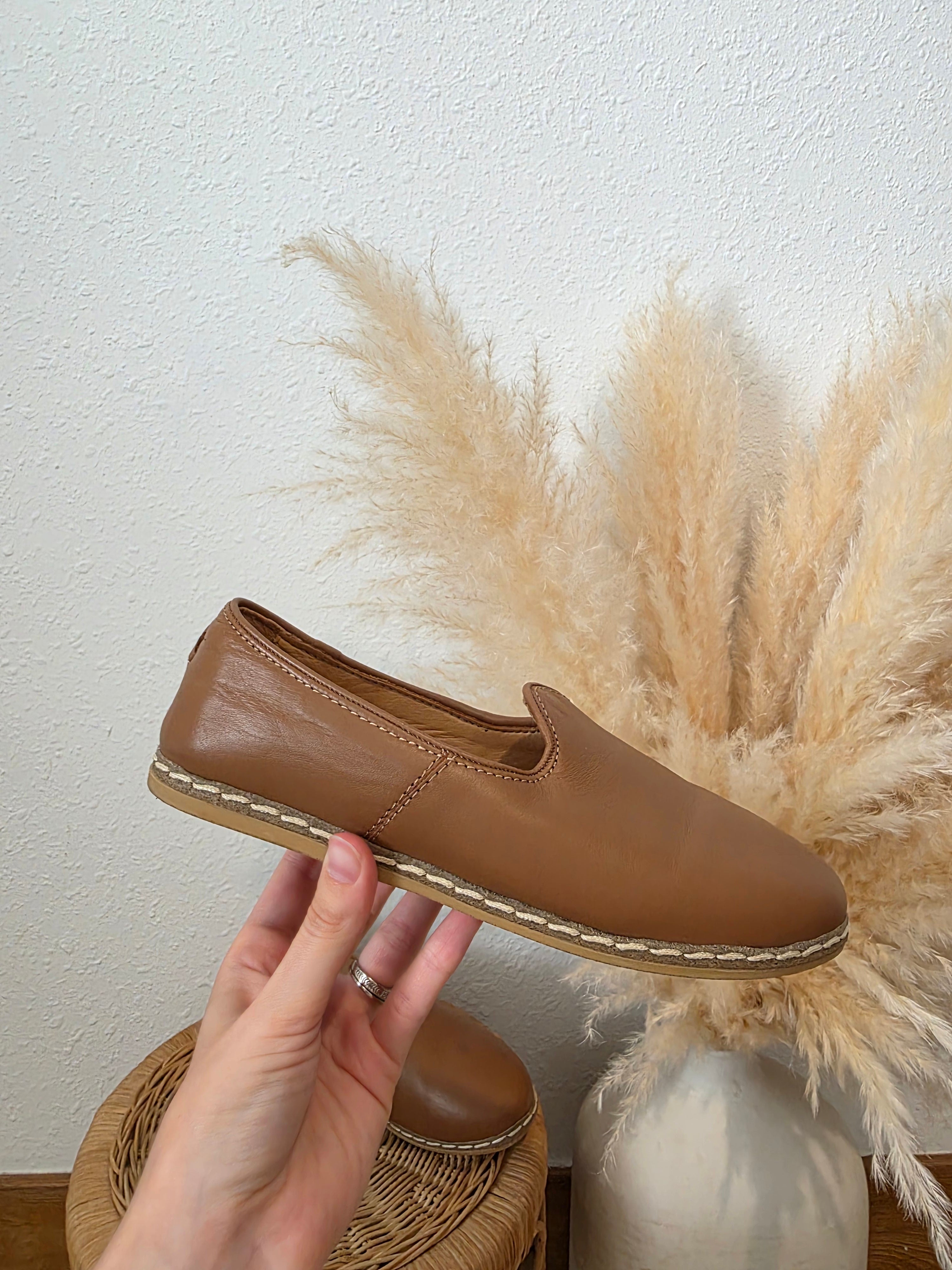 Charix Brown Leather Loafers (7)