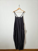 Free People Washed Black Hotshot Onesie (L)