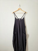 Free People Washed Black Hotshot Onesie (L)