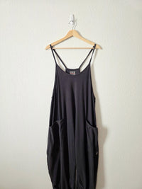 Free People Washed Black Hotshot Onesie (L)