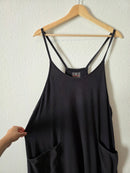 Free People Washed Black Hotshot Onesie (L)