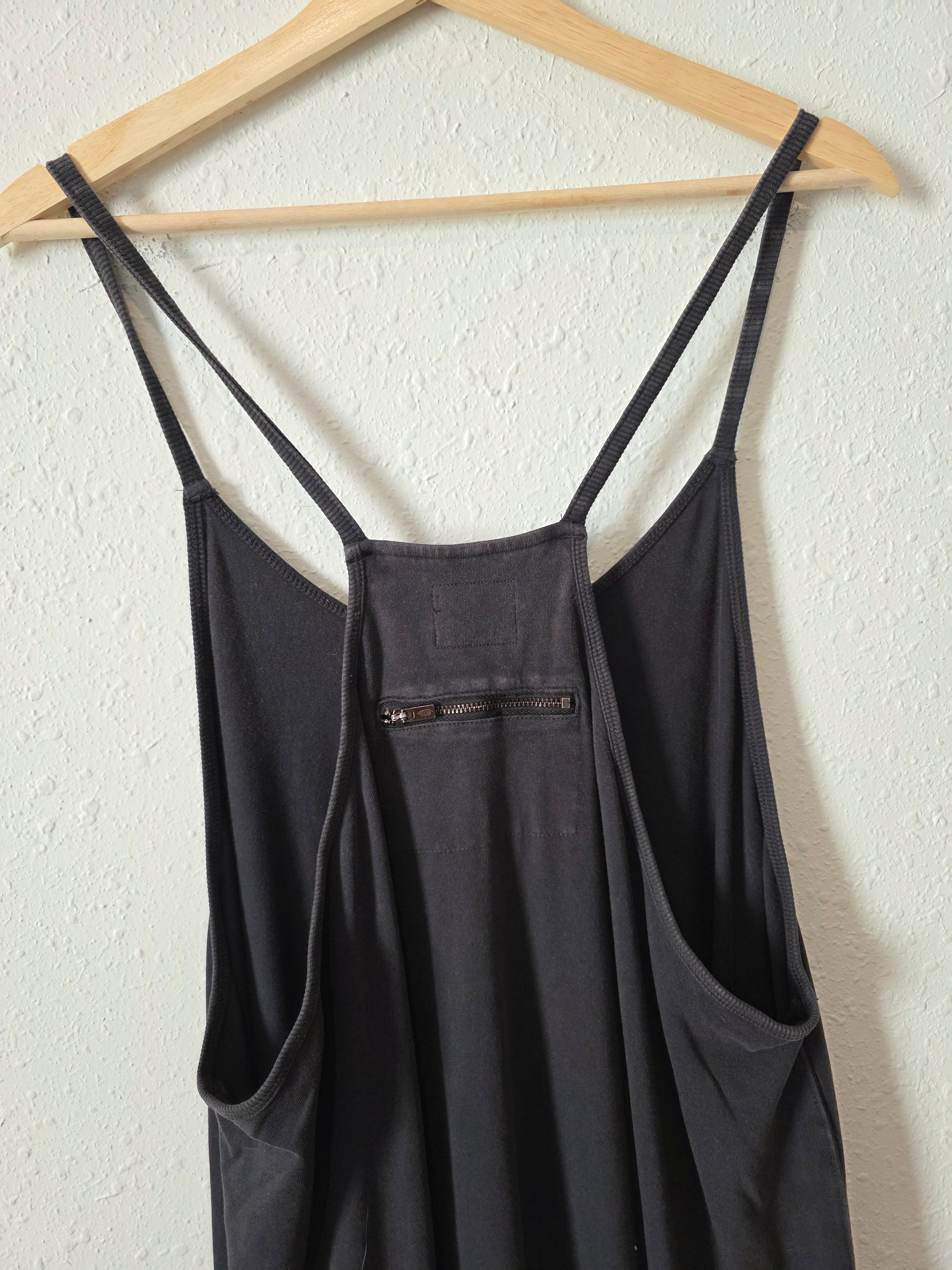 Free People Washed Black Hotshot Onesie (L)