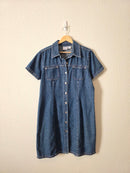 Vintage Denim Mini Dress (M/L)