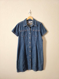 Vintage Denim Mini Dress (M/L)