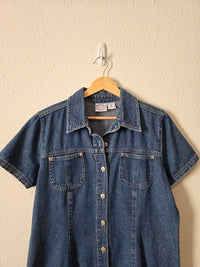 Vintage Denim Mini Dress (M/L)
