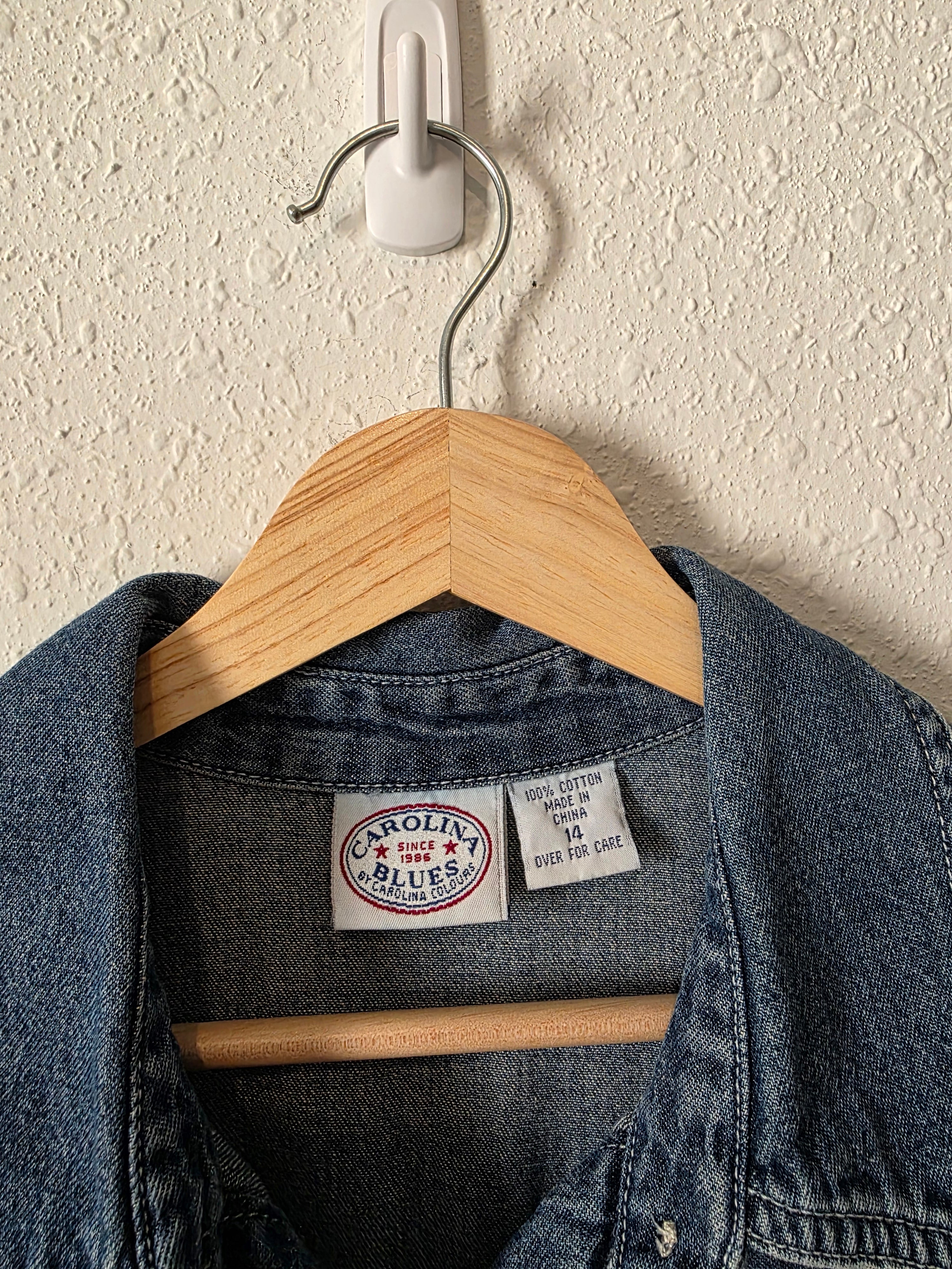 Vintage Denim Mini Dress (M/L)