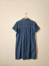 Vintage Denim Mini Dress (M/L)