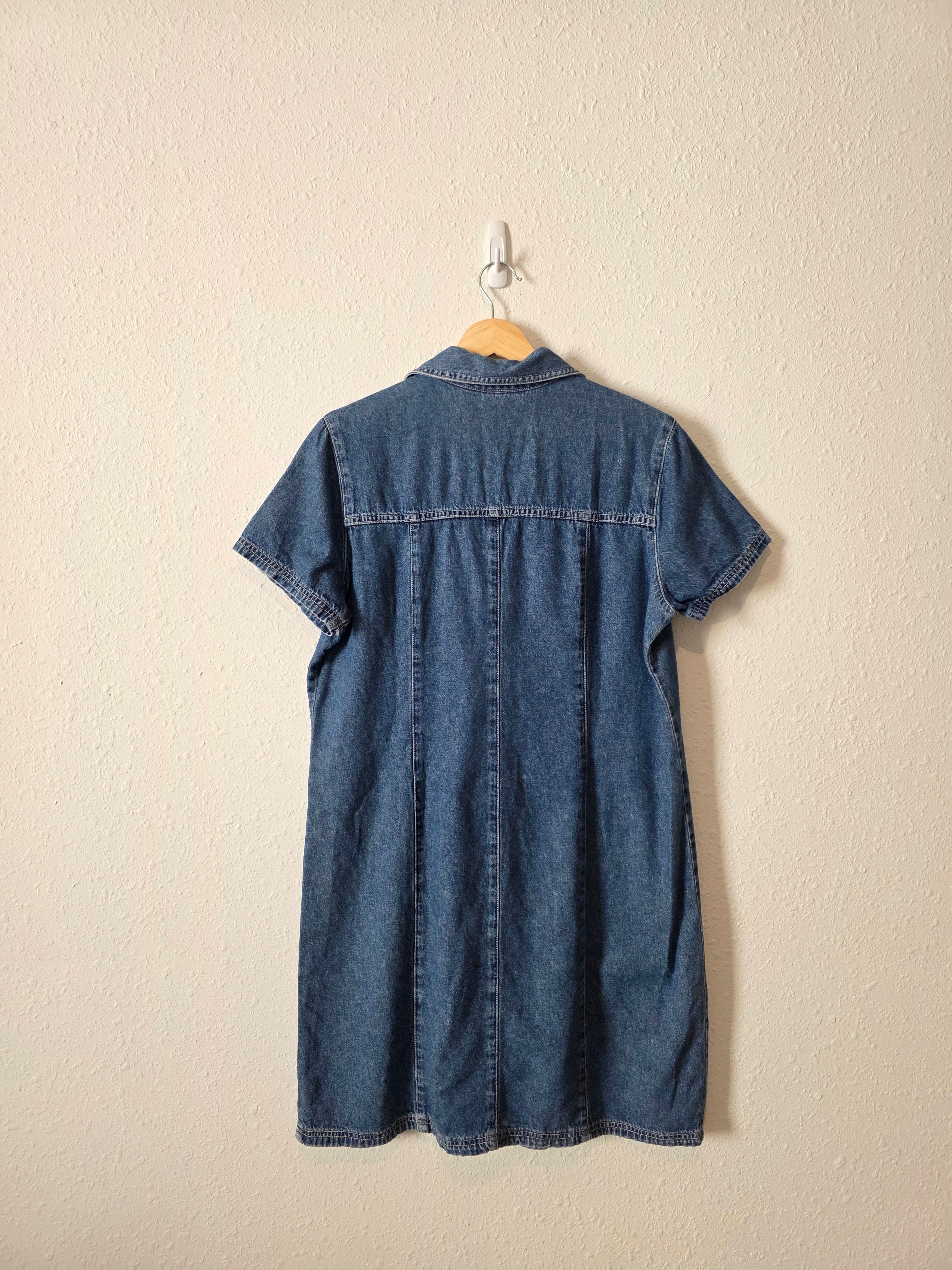 Vintage Denim Mini Dress (M/L)