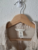 Boxy Linen Button Up Shirt (XS)
