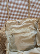 Vintage Straw Raffia Tote Bag