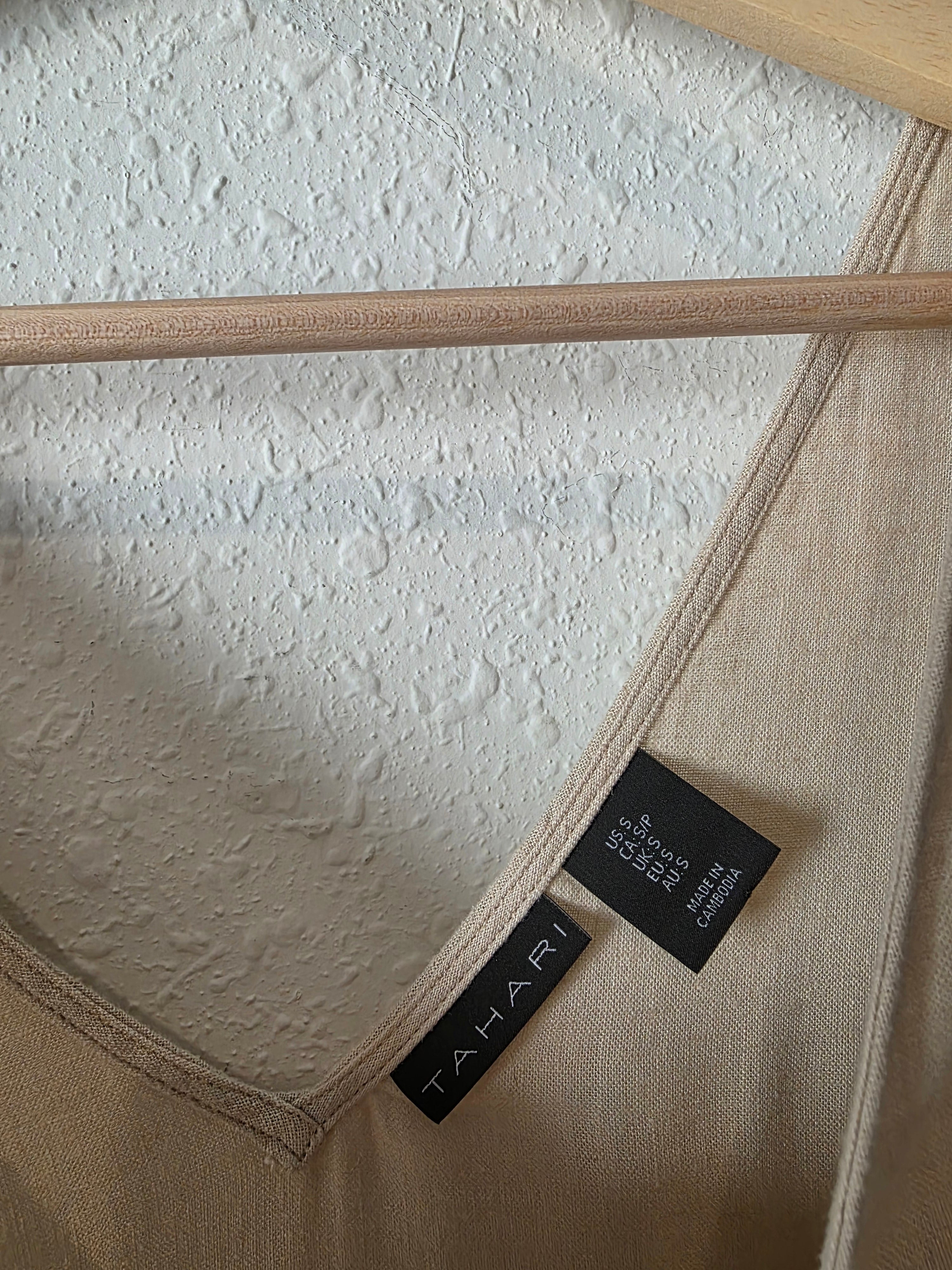 Linen Blend Midi Dress (S)