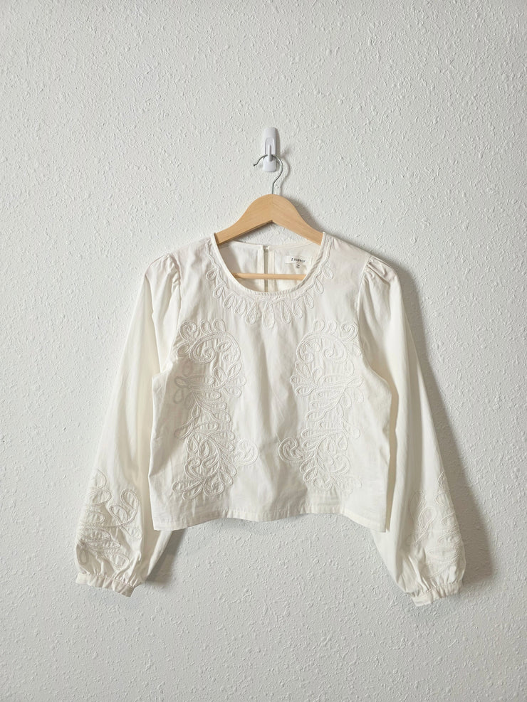 Z Supply Embroidered Cotton Top (XS)