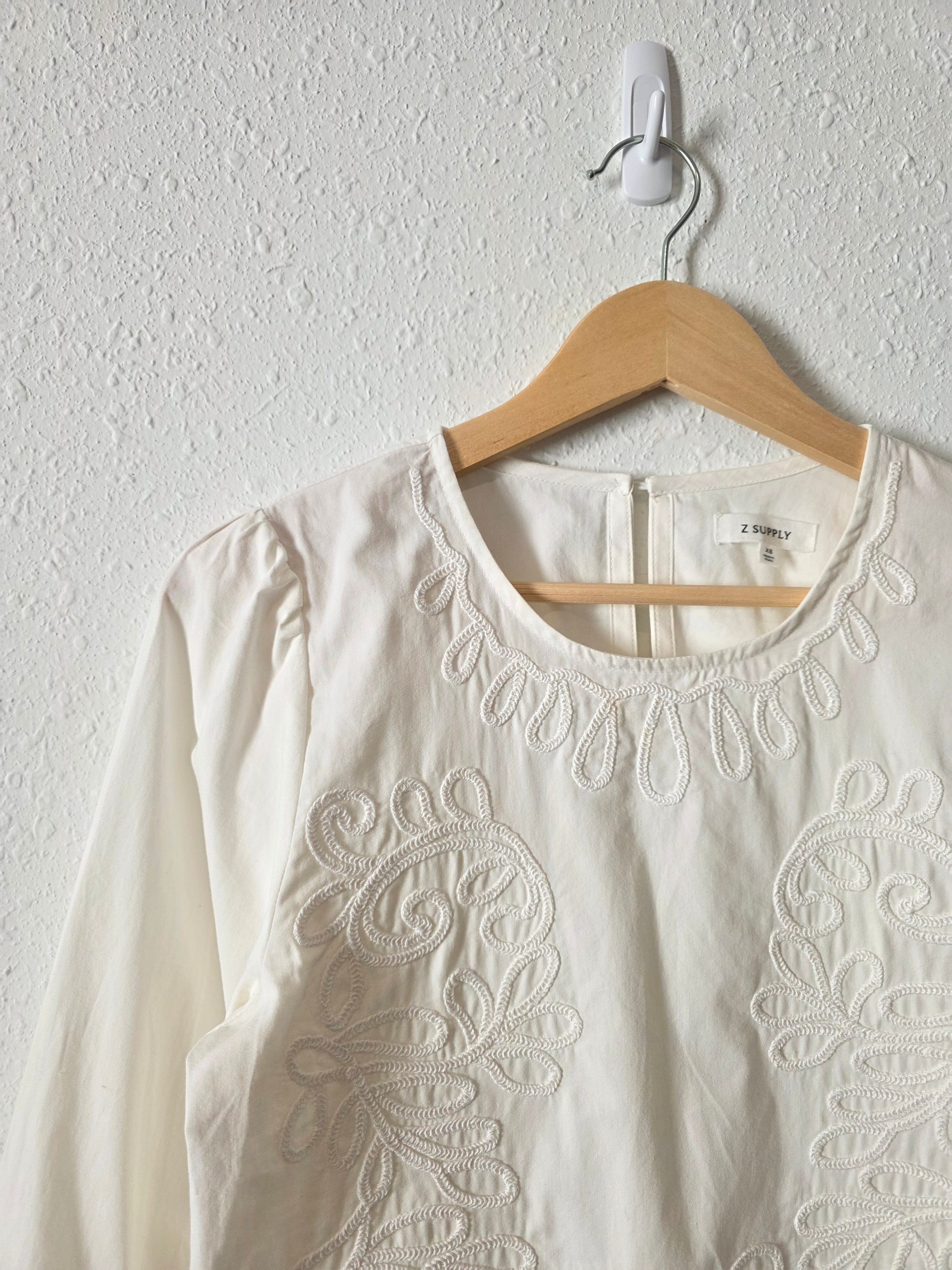 Z Supply Embroidered Cotton Top (XS)