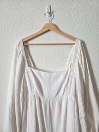 J.Crew Gauze Puff Sleeve Dress (XL)