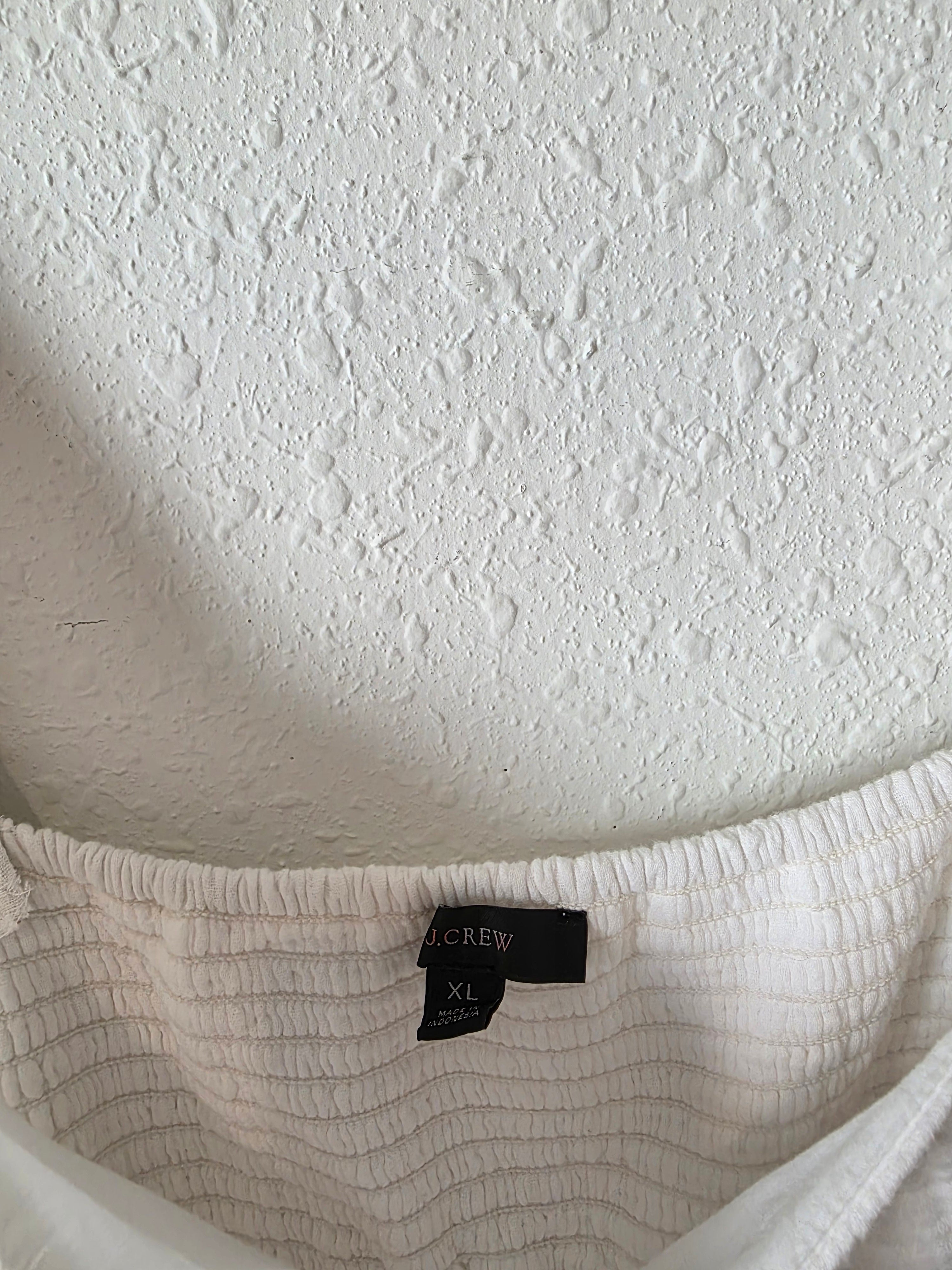 J.Crew Gauze Puff Sleeve Dress (XL)