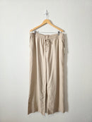 NEW Linen Blend Wide Leg Pants (XXL)