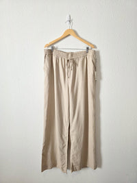 NEW Linen Blend Wide Leg Pants (XXL)