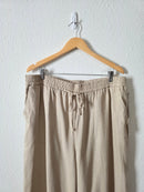 NEW Linen Blend Wide Leg Pants (XXL)