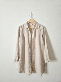 J.Jill Linen Button Up Tunic (S)