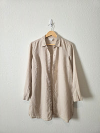 J.Jill Linen Button Up Tunic (S)