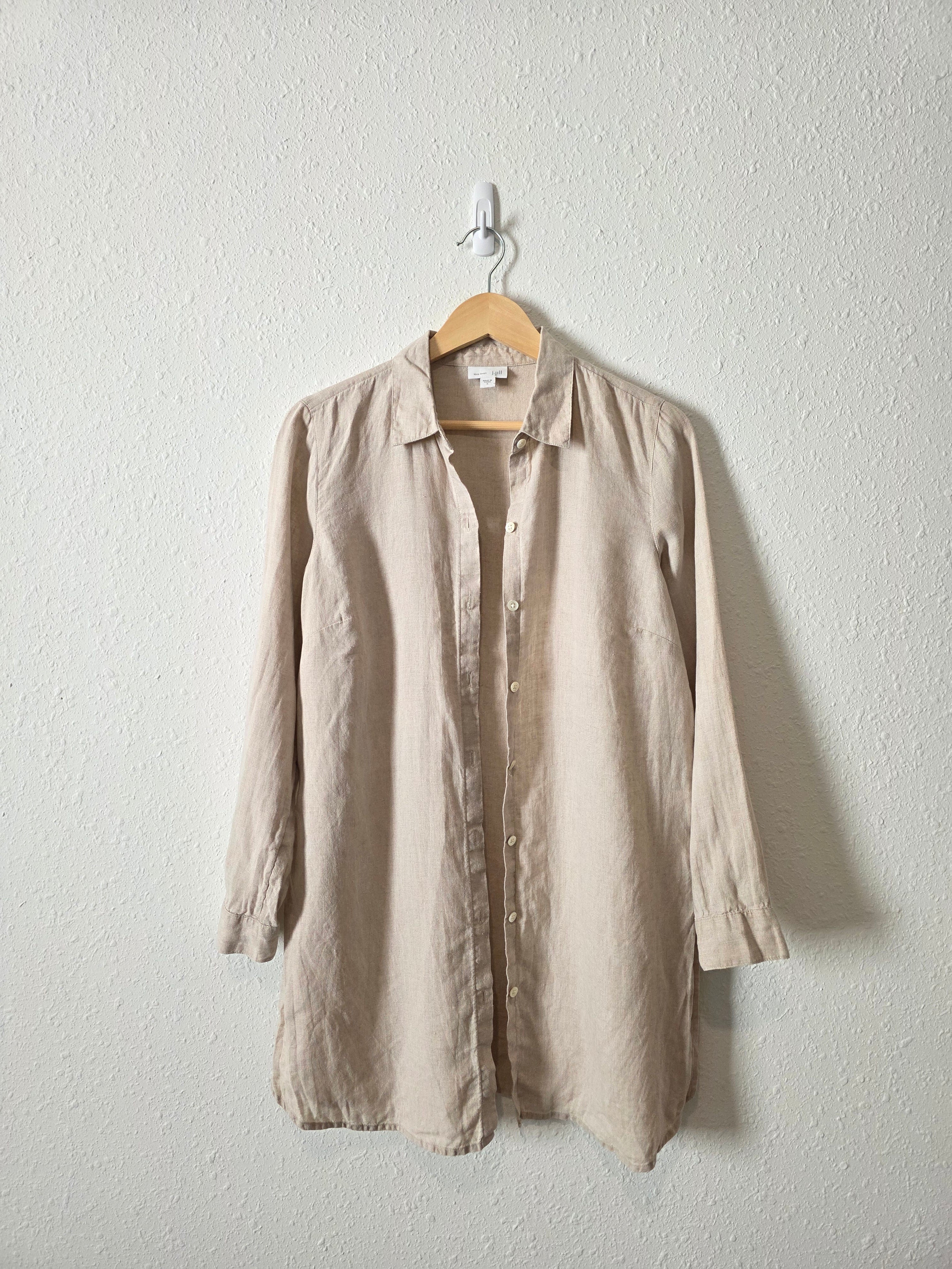 J.Jill Linen Button Up Tunic (S)