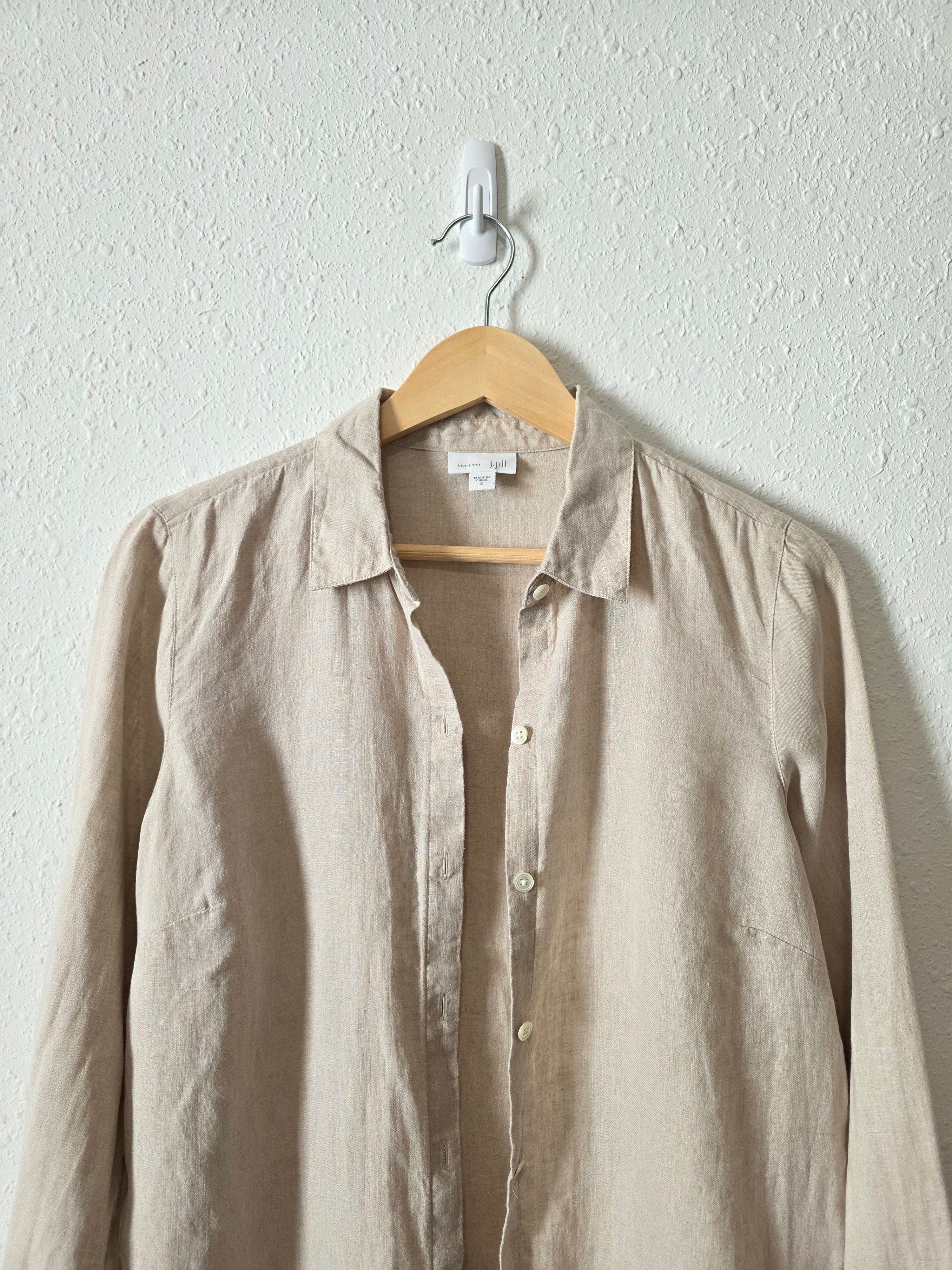 J.Jill Linen Button Up Tunic (S)