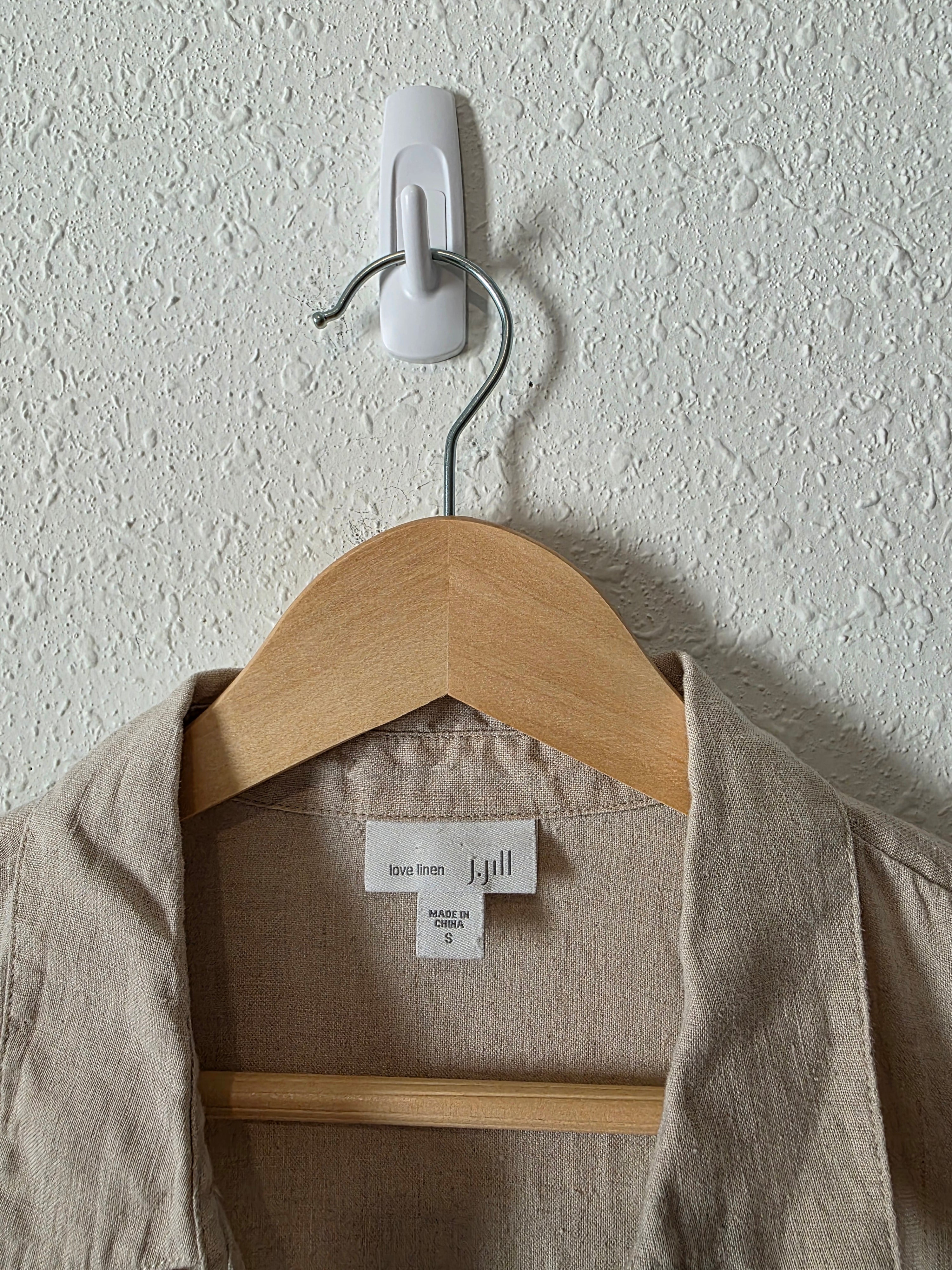 J.Jill Linen Button Up Tunic (S)