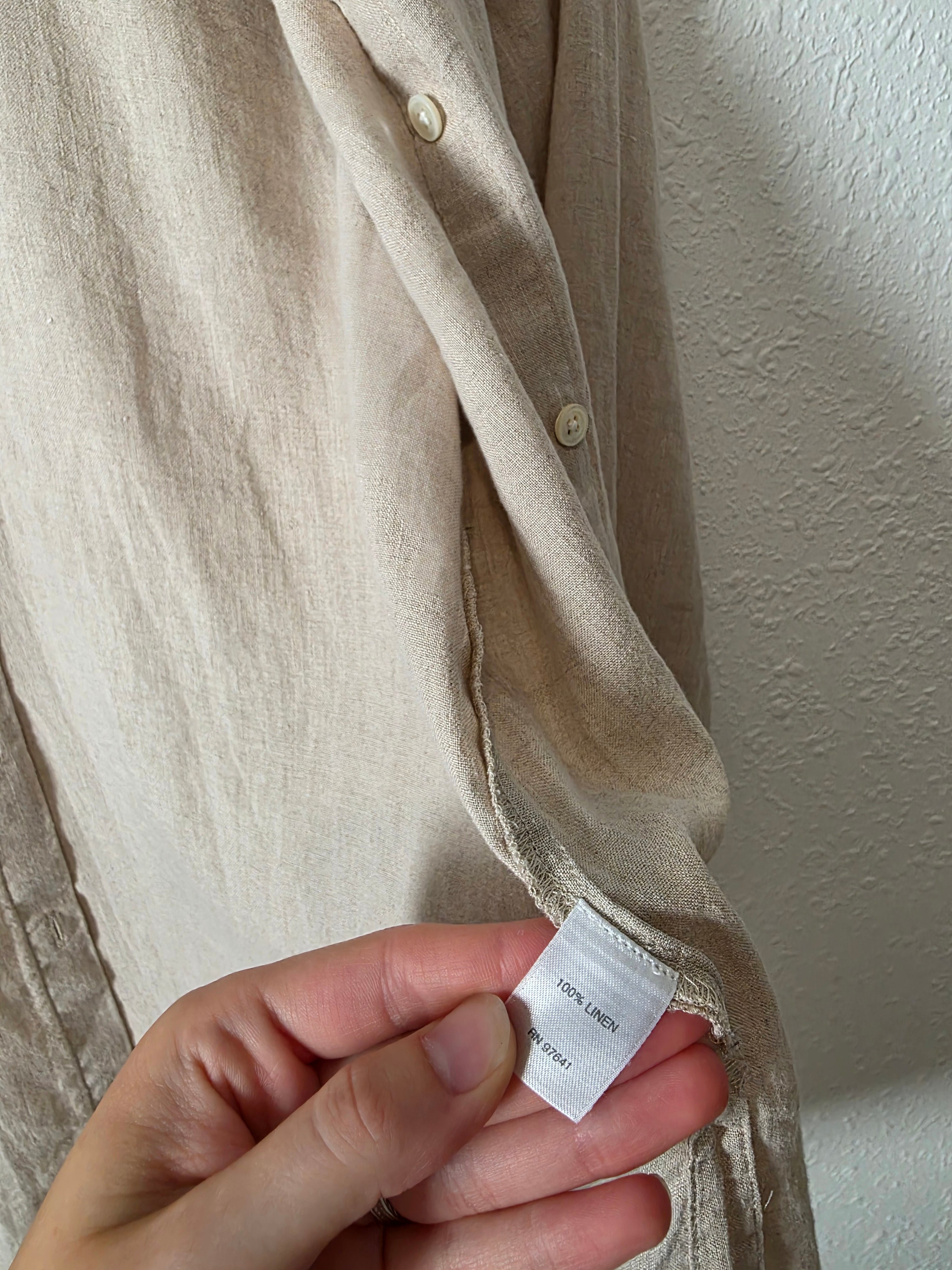 J.Jill Linen Button Up Tunic (S)
