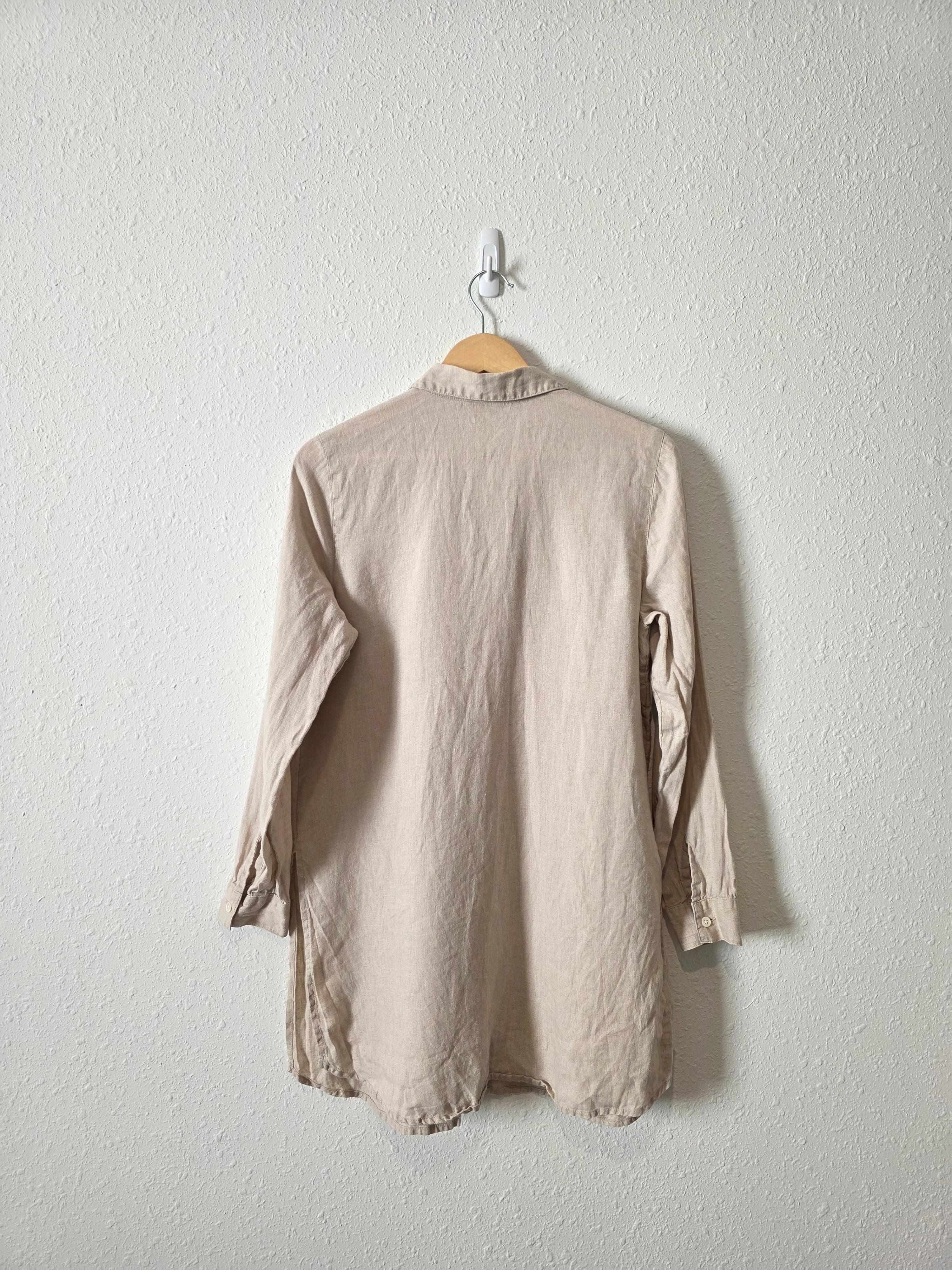 J.Jill Linen Button Up Tunic (S)