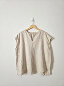 Oversized Boxy Linen Top (XXL)