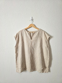 Oversized Boxy Linen Top (XXL)