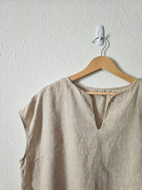 Oversized Boxy Linen Top (XXL)