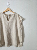 Oversized Boxy Linen Top (XXL)